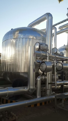 comprar Tratamiento de agua con filtro multimedial industrial personalizado con carcasa de acero inoxidable fabricación en línea